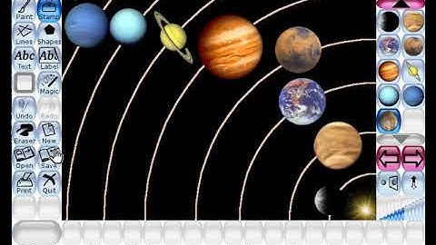 DRAW SOLAR SYSTEM IN TUX PAINT | latest computer videos | Latest IT videos | 2022
