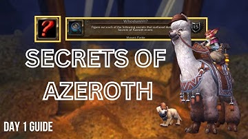 Secrets of Azeroth Event Day 1 Easy Guide | Whodunnit? | Pattie