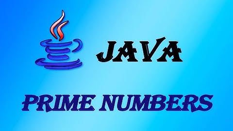 Prime Numbers Program in JAVA | தமிழ்