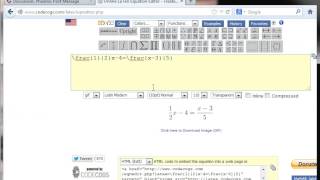 using code cogs equation editor