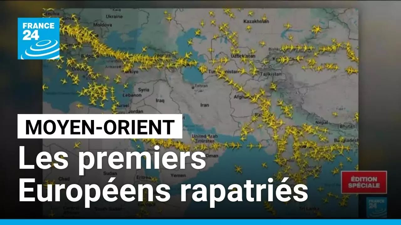 Moyen-Orient : premiers rapatriements de ressortissants européens • FRANCE 24