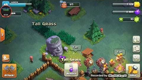 Clash of Clans tip to remove tall grass without wasting elixir