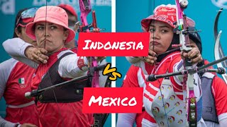 Adu ketangkasan Atlet Panahan Beregu Putri | Indonesia vs Mexico | Quarterfinal | Kualifikasi 2021