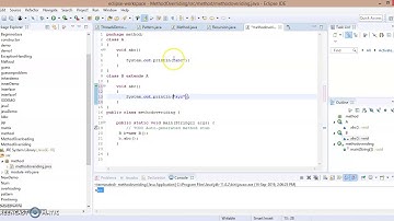 Concepts Of Method Overriding,Inheritance And Use Of Super In Java|Dynamic Method Dispatch In Java
