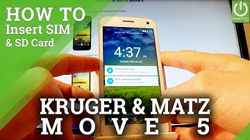 KRUGER & MATZ Move 5 INSERT SIM & SD / INSTALL SIM CARD / Micro SD