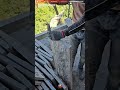 Precision Worker Process Shaping Stone Panel Edge Alignment
