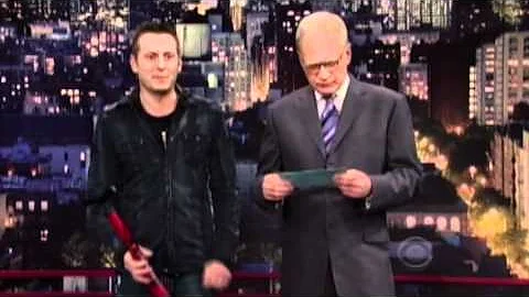 Matt Gumm on the Late Show with David Letterman