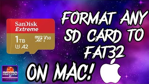 How to format ANY SD card to FAT32 on Apple MacBook!!!