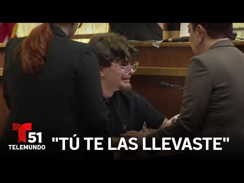 “You took them away”: young man confronts the man who murdered his mother and two sisters in court