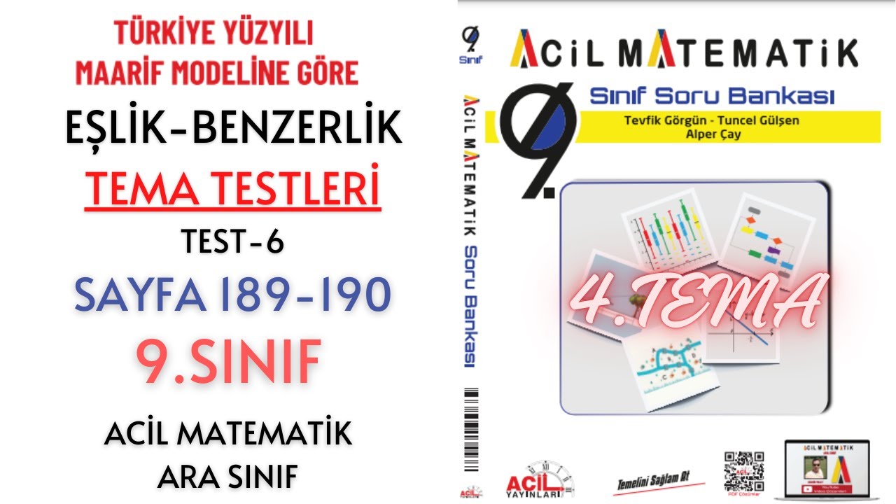 9.Sınıf Soru Bankası 4.TEMA TESTLERİ Test-6 (Sayfa 189-190)