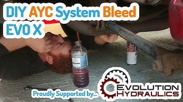 HOW TO: DIY AYC Bleed Mitsubishi Evo X