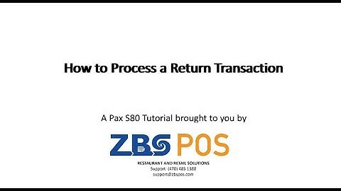 PAX S80 - Return Function