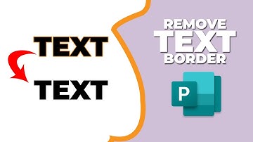 How to remove the text border in Publisher