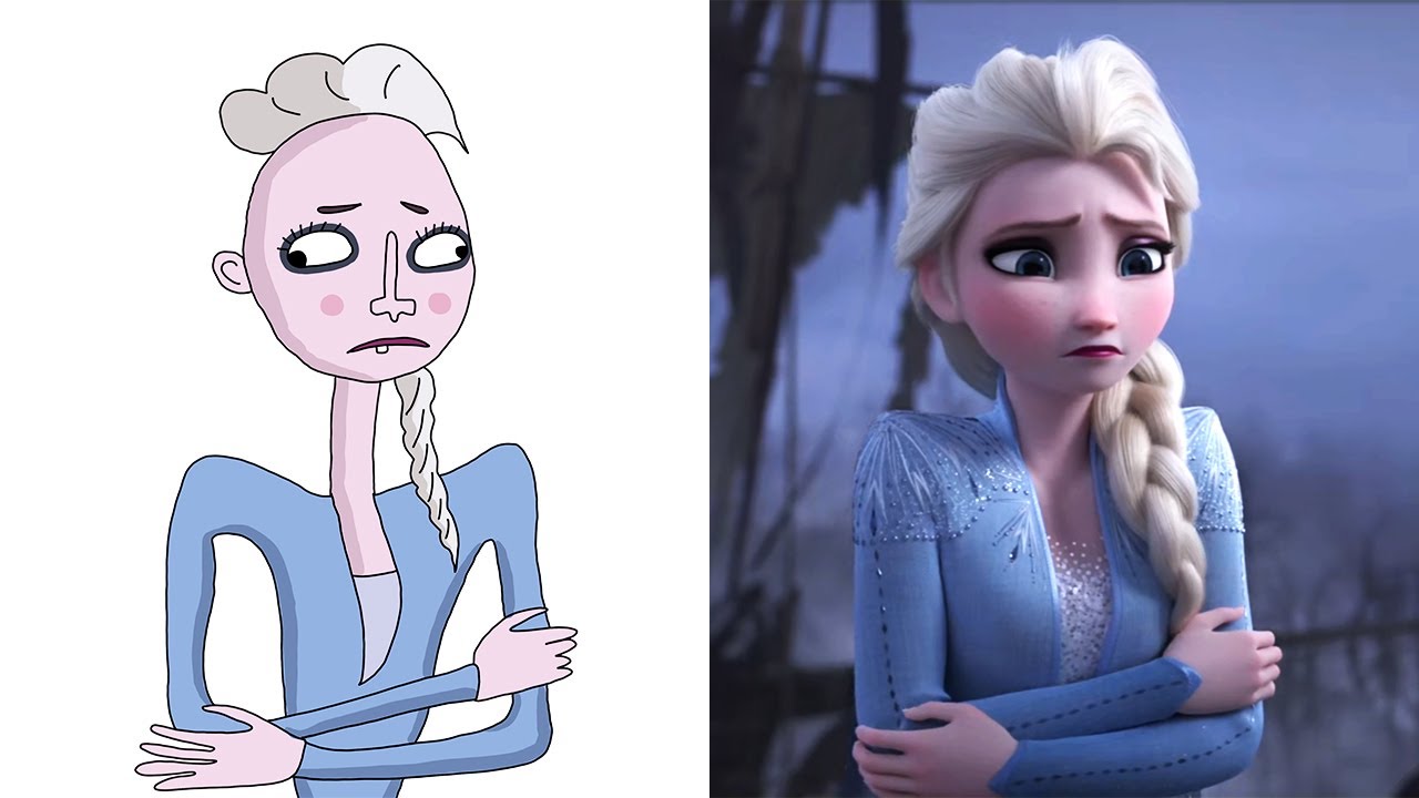 Frozen Elsa Funny Drawing Meme Funny Drawing Part 13 YouTube Maxresdefault