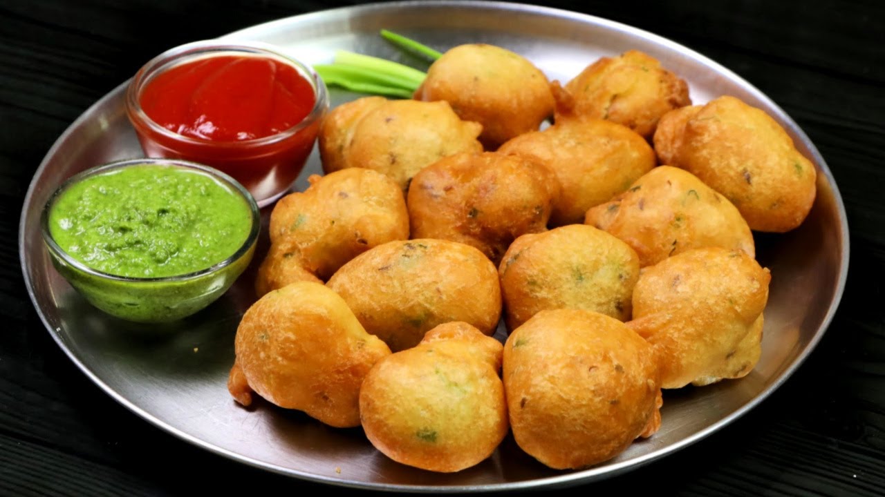 साउथ के फेमस पकोड़े तीखी चटनी के साथ | Mysore Bonda Recipe | Goli Baje Recipe | KabitasKitchen | Kabita Singh | Kabita