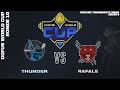 World Cup - Ronde 10 - Thunder vs Rafale