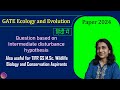 GATE Ecology and Evolution 2024 | Solved MCQ | Solving Questions with Gauri ma’am