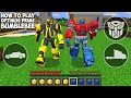 How to play bumblebee vs optimus prime in minecraft real autobot minecraft gameplay movie traps