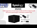 LIVE - Upgrading Synology 418 NAS to DSM 7.2 and 2.5Gbe