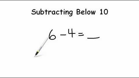 AdaptedMind Math - Subtracting Below Ten Lesson
