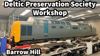 DPS Deltic Preservation Society Workshop - Barrow Hill 55008 55009 55015 & 55019