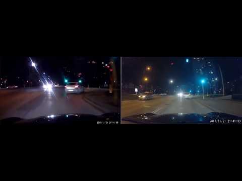 Philips CVR108 vs Xiaomi YI CAR Dash Camera Night View