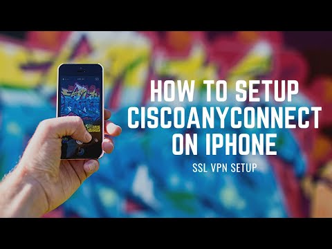 How to Setup Cisco Anyconnect on iPhone SSL VPN Setup
