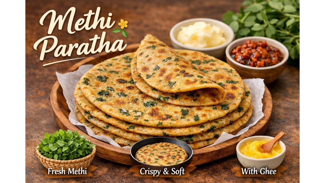 Methi Paratha 🤍 | Soft & Healthy Homemade Paratha.