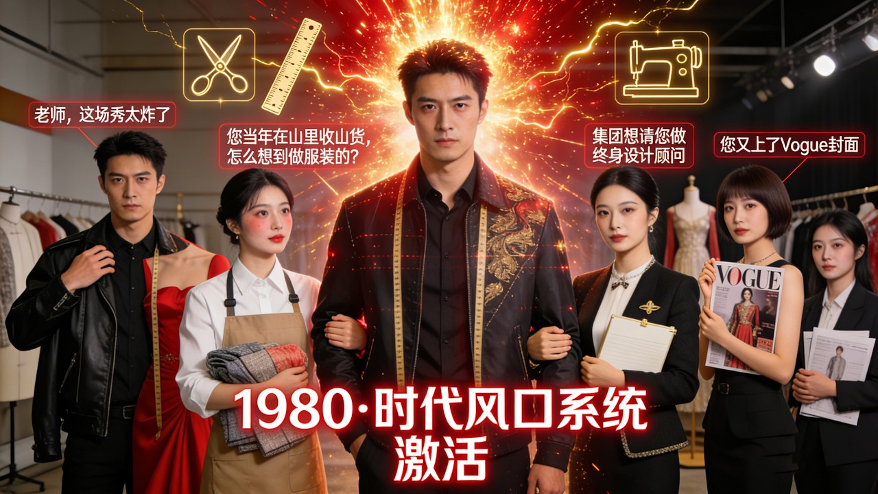重生1980，他靠收山货水产发家致富，化解婶娘刁难跨界服装设计成首富