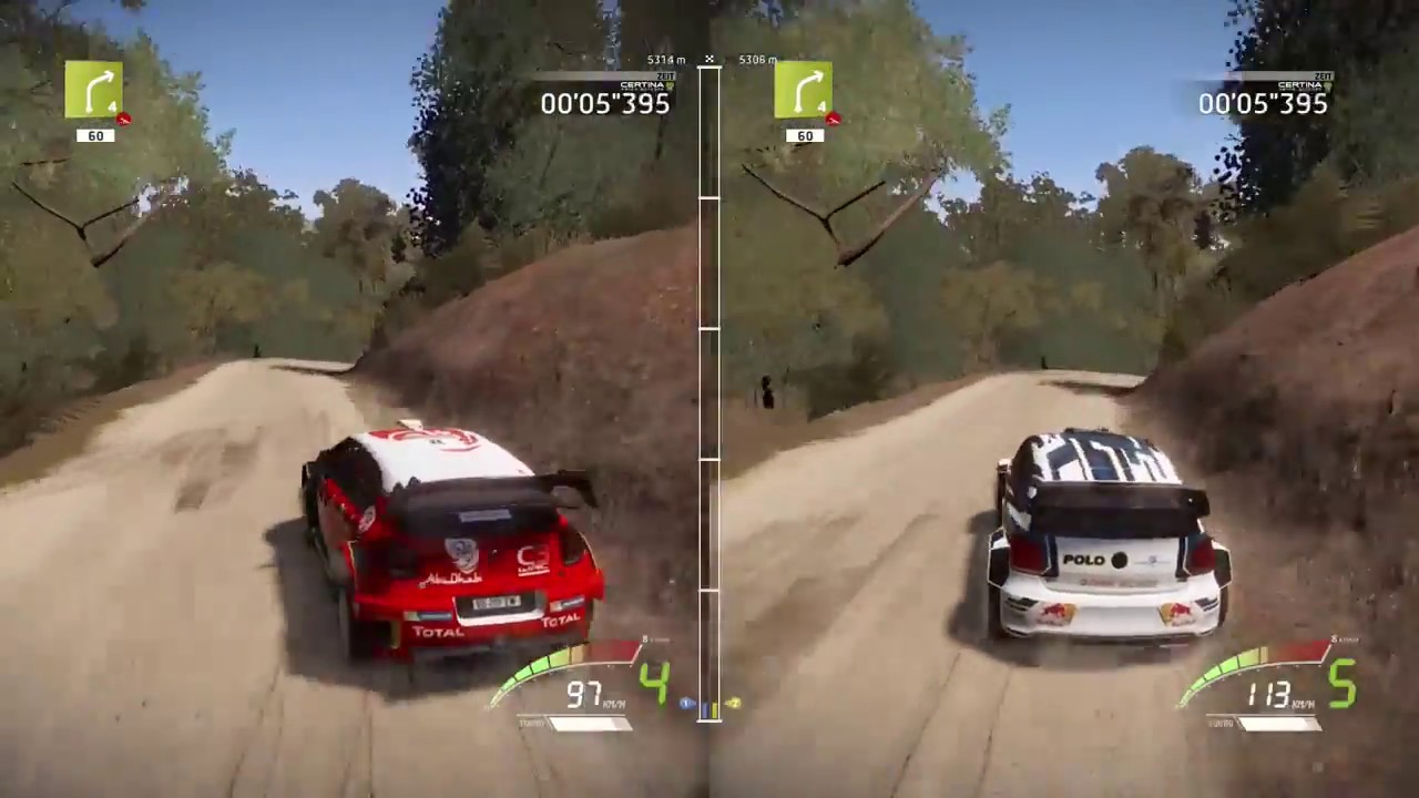 WRC 7 - Split Screen Gameplay - YouTube