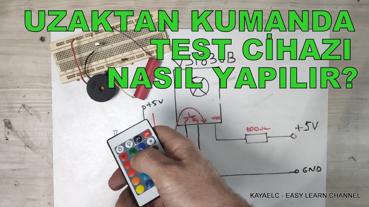 ÇOK BASİT VE ÇOK UCUZA UZAKTAN KUMANDA TEST CİHAZI NASIL YAPILIR? KIZIL ÖTESİ VE İNFRARED KONTROL IR
