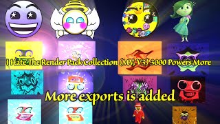 I HATE THE RENDER PACK COLLECTION (MV, V3) 3000 POWERS MORE