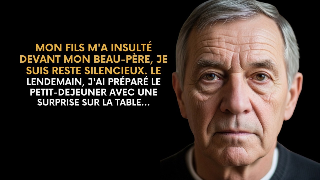 MON FILS M'A INSULTÉ DEVANT MON BEAU PÈRE  LE LENDEMAIN, AU PETIT DÉJEUNER, J'AI RENDU JUSTICE