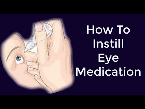 How to instill eye drops | RN Krizzy
