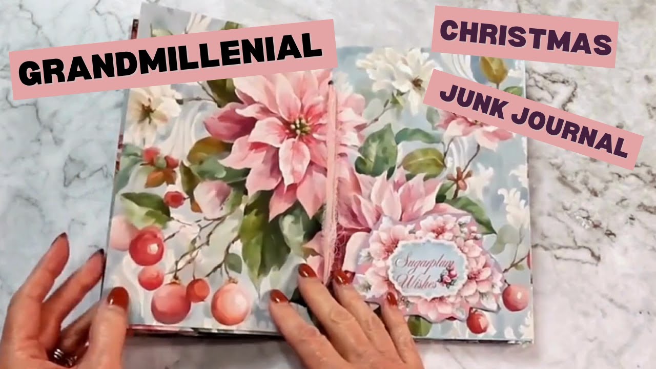 Create a Charming Grandmillennial Christmas Album | Junk Journal & Ephemera Tutorial