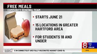 CRT's Free Summer Food for Kids 18 and Under Kicks Off in Greater Hartford Area, on WTNH New 8