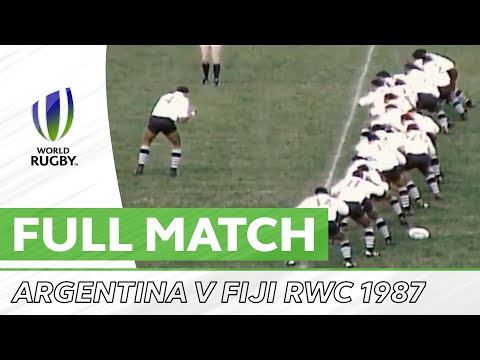 Rubgy World Cup 1987: Argentina v Fiji - YouTube