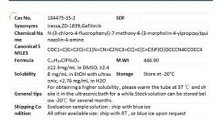 Gc16737 Gefitinib Zd1839 184475-35-2