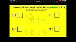 March 11 Lesson 5-2 Day 2 Equivalent Ratios and IXL R5
