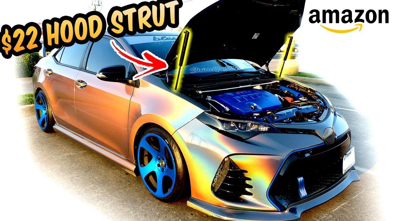 SUPER AMAZING 22 Hood struts Universal 2017 Corolla YouTube