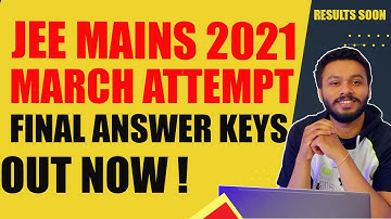 JEE MAINS 2021 RESULTS SOON 🔥 | FINAL ANSWER KEY RELEASED ON OFFICIAL WEBSITE ⚡| JEE #shorts
