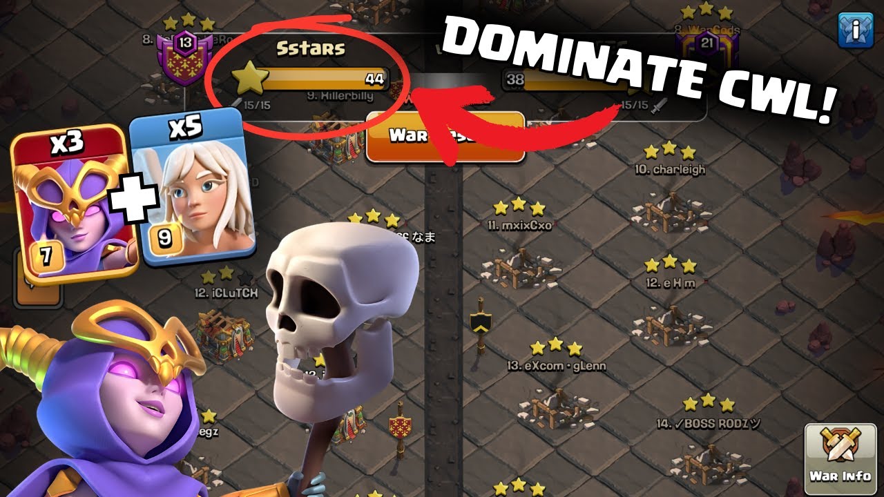 Super Witches DOMINATE in CWL - EASILY CRUSHING tough bases | TH16