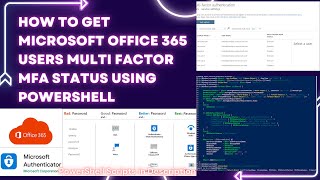 How to get Microsoft Office 365 All Users Multi Factor MFA Status using PowerShell scripts |MFA|2023 screenshot 2