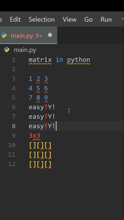 Python Matrix - YouTube