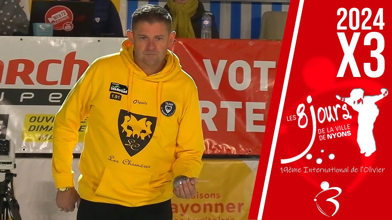 16e FRANCONE vs ROUSSEAU : International de l'Olivier Triplette 2024 à Nyons - TOP 1000 Pétanque