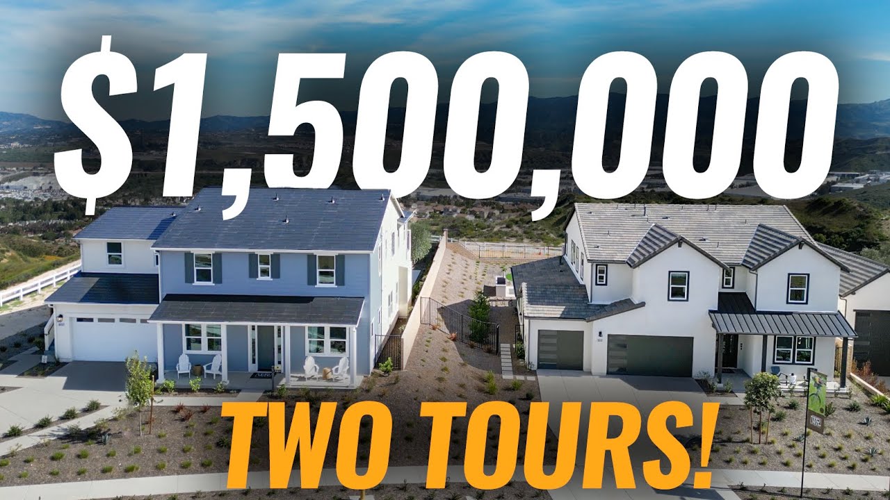 Tour TWO Brand NEW 1,500,000 Luxury Homes in Exclusive Williams Ranch Castaic California YouTube