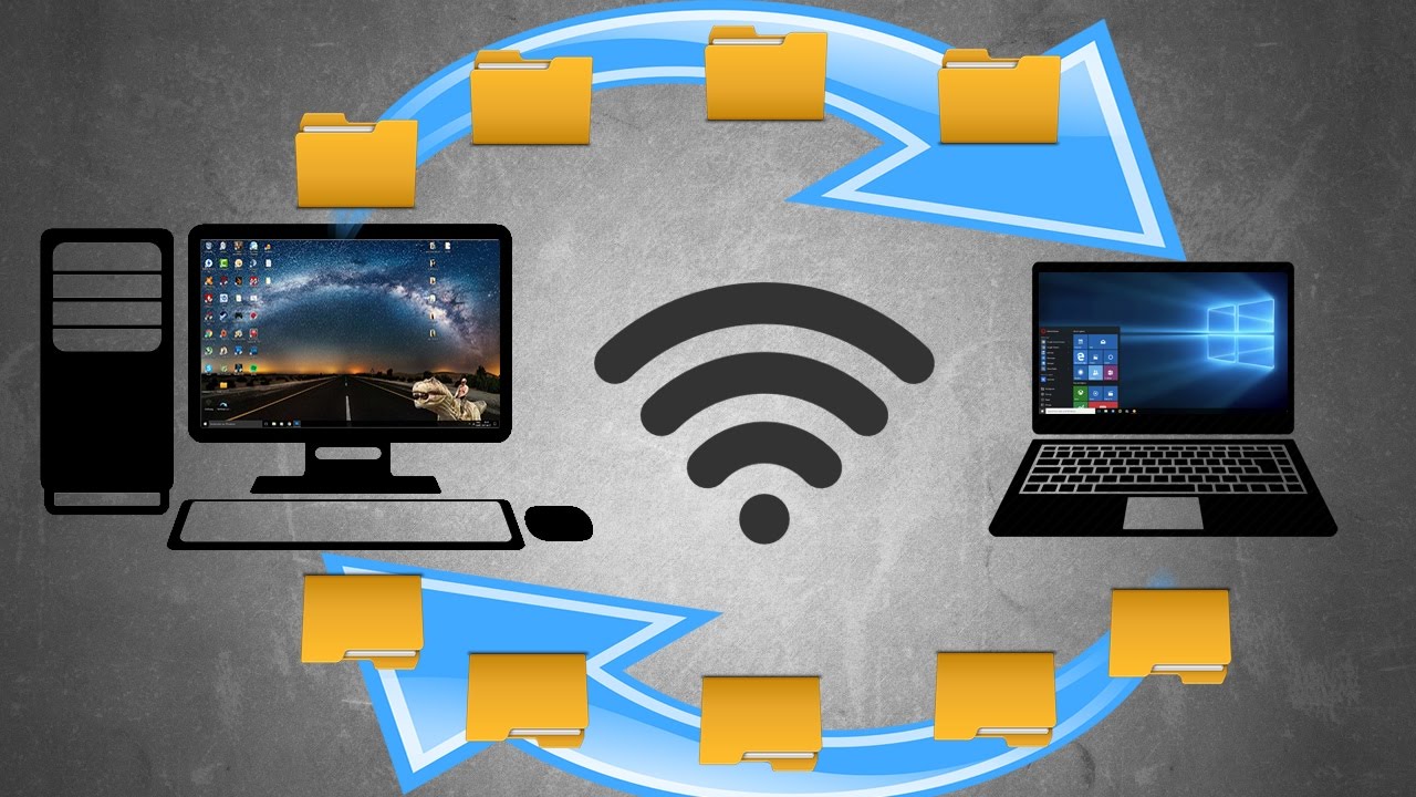 Tuto TransfÃ©rer des Fichiers Entre deux PC par Wi-Fi (Windows) - YouTube