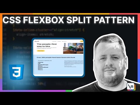 Creating the Split Design Pattern with CSS Flexbox by Travis Waith-Mair, Bedrock Primitives Creator