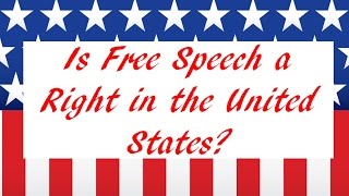 Is free speech a right in the U.S.? - an intro for young people - Sanger Academy