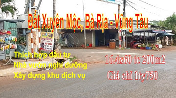 Bán lô đất cực rẻ tại bà rịa vũng tàu có 200m2 thổ cư 16,40x60 giá 1ty750tr